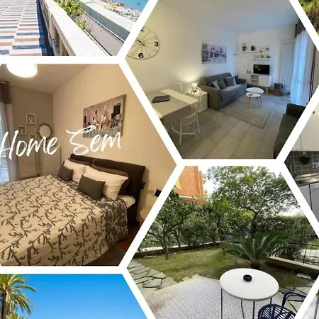 Wh-sem-bilocale Con Giardino In Zona Residenziale - Posto Auto Privato - Wifi Apartment Sanremo